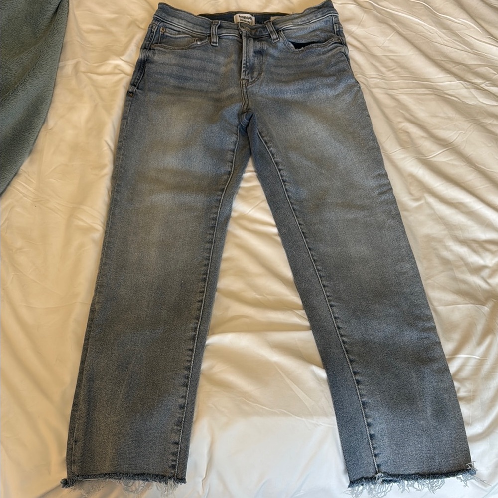 Kensie Blue Straight Leg Jeans Classic Fit